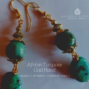 Kim Conner's African Turquoise Earrings